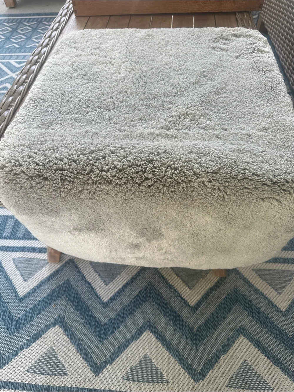 Wamsutta Perfectly Soft Gray Fluffy Lux Bath Mat